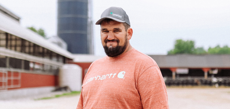 Mike Standing on His Operation