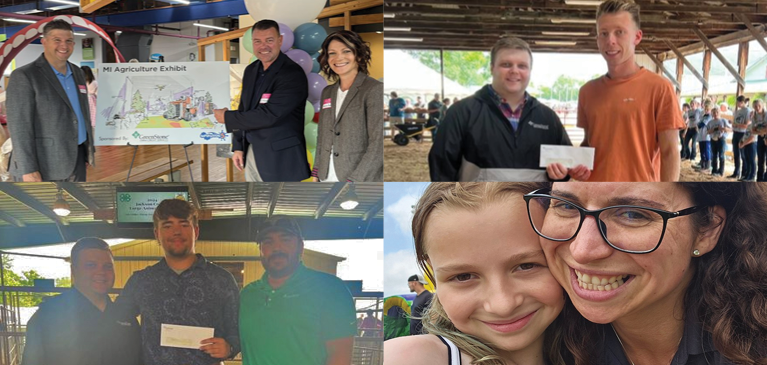 Collage of outreach events